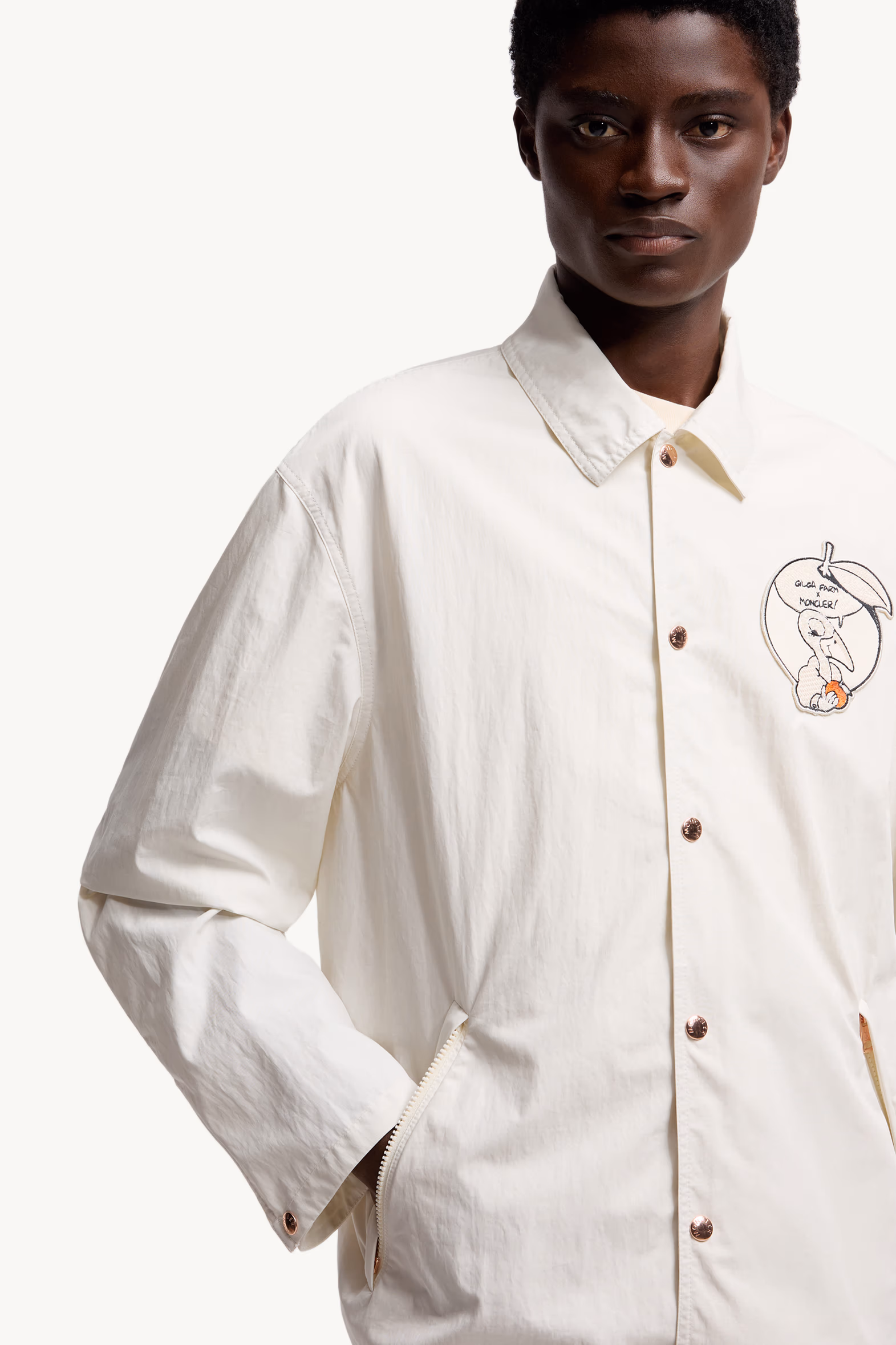 Moncler x Gilga Farm Designed by Donald Glover Satsuma Shirt Jacket Men White Moncler 6